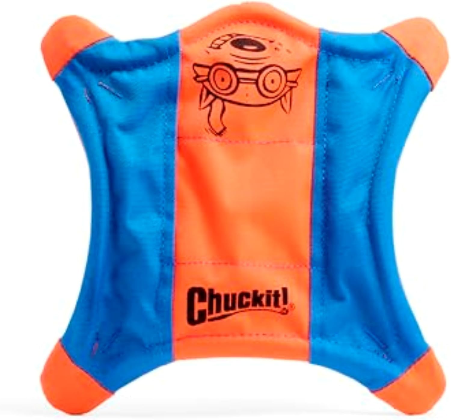 Chuckit! Flying Squirrel Canvas Fetch Dog Toy, Medium, 9.5in, for Water