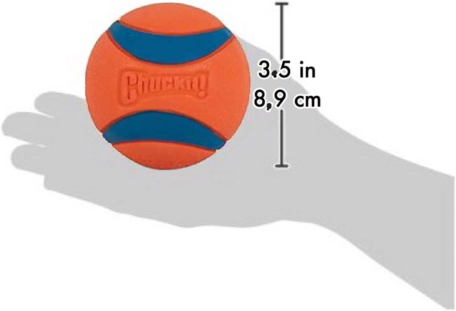 Chuckit! Ultra Ball Dog Toy, Durable Rubber, XL 3.5-in, 1 Pack