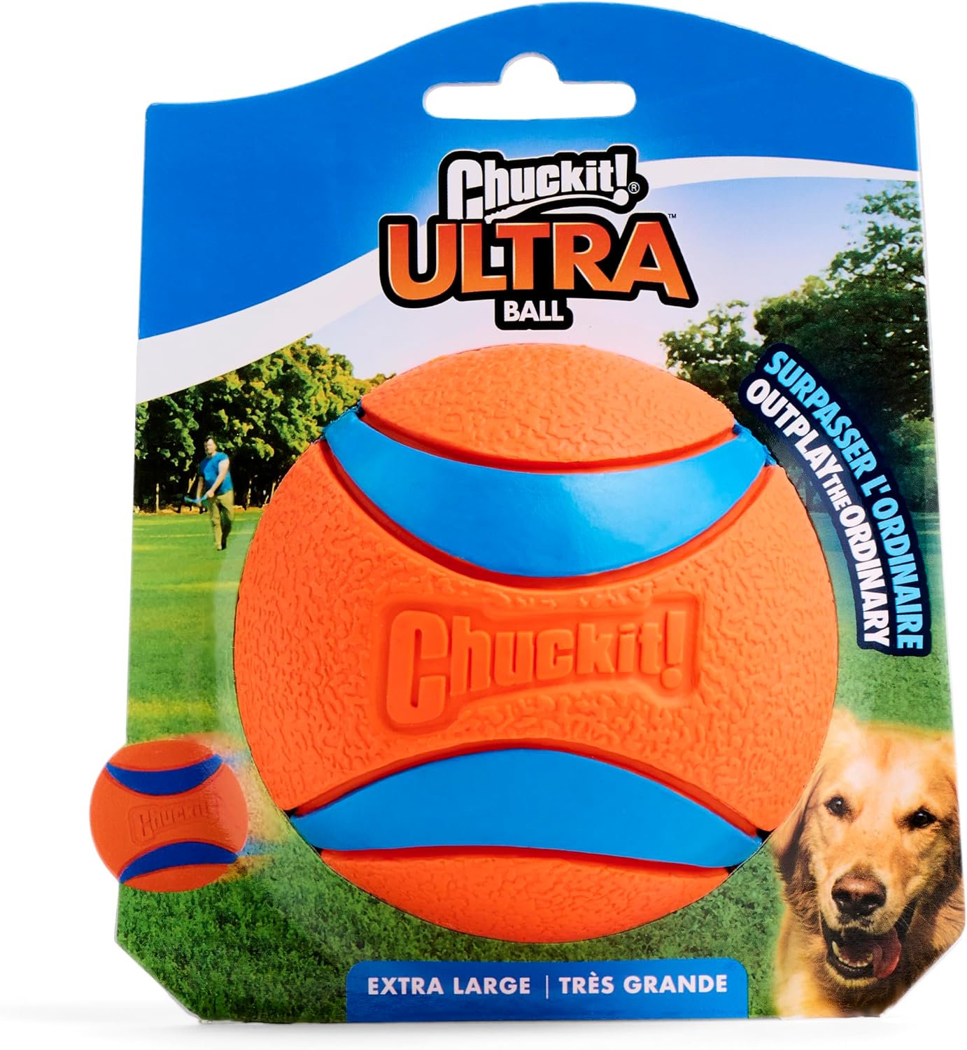 Chuckit! Ultra Ball Dog Toy, Durable Rubber, XL 3.5-in, 1 Pack