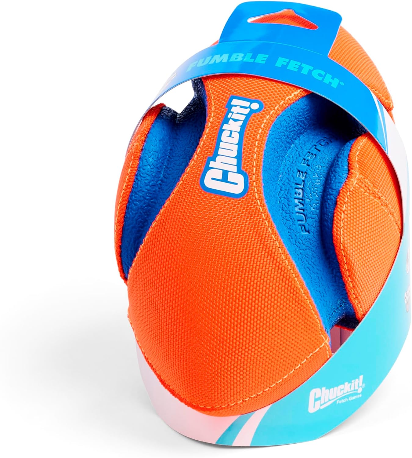 Chuckit! Fumble Fetch Dog Football, Small, Orange and Blue