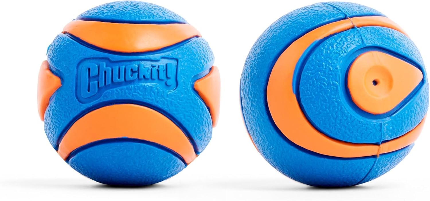 Chuckit! Ultra Squeaker Dog Balls, Floating, Medium 2.5-in, 2-Pack