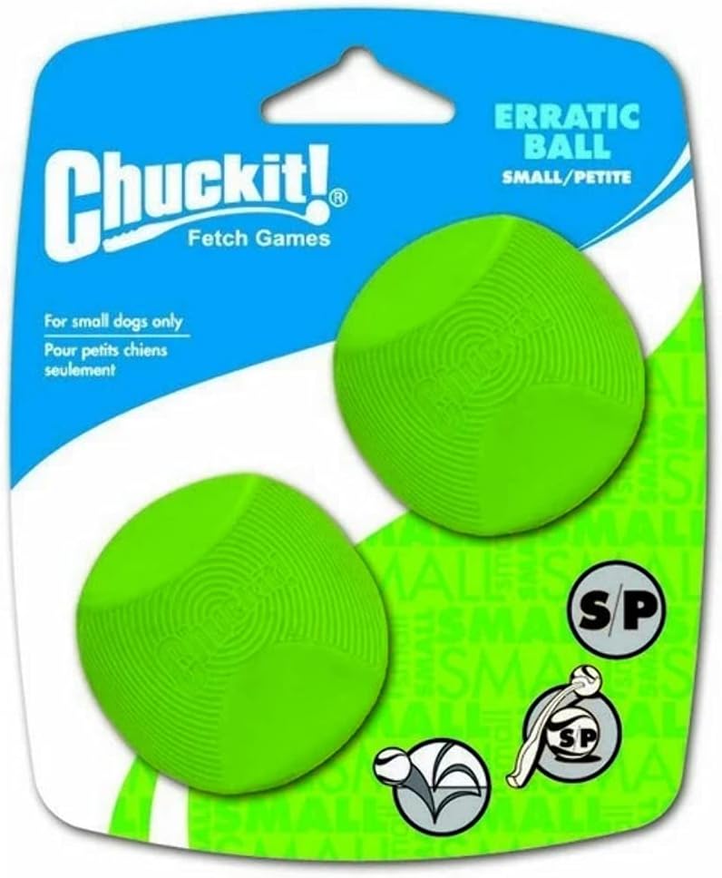 ChuckIt! Dog Erratic Ball (Large, 3-Inch, 1-Pack) Green