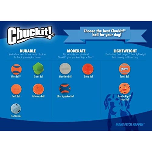 Chuckit! Strato Ball Dog Toy, Medium (2.5 Inch) 2 Pack