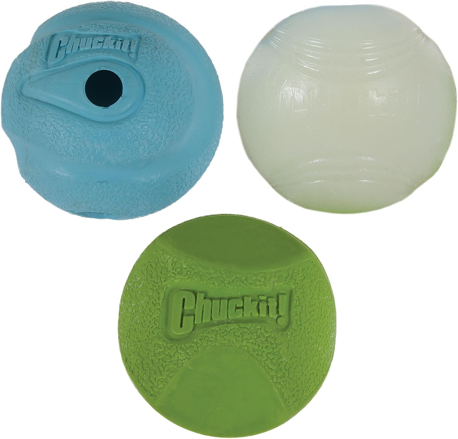 Chuckit! Fetch Pack Dog Balls, Small 2in, 3 Pack, High-Bounce, Floats