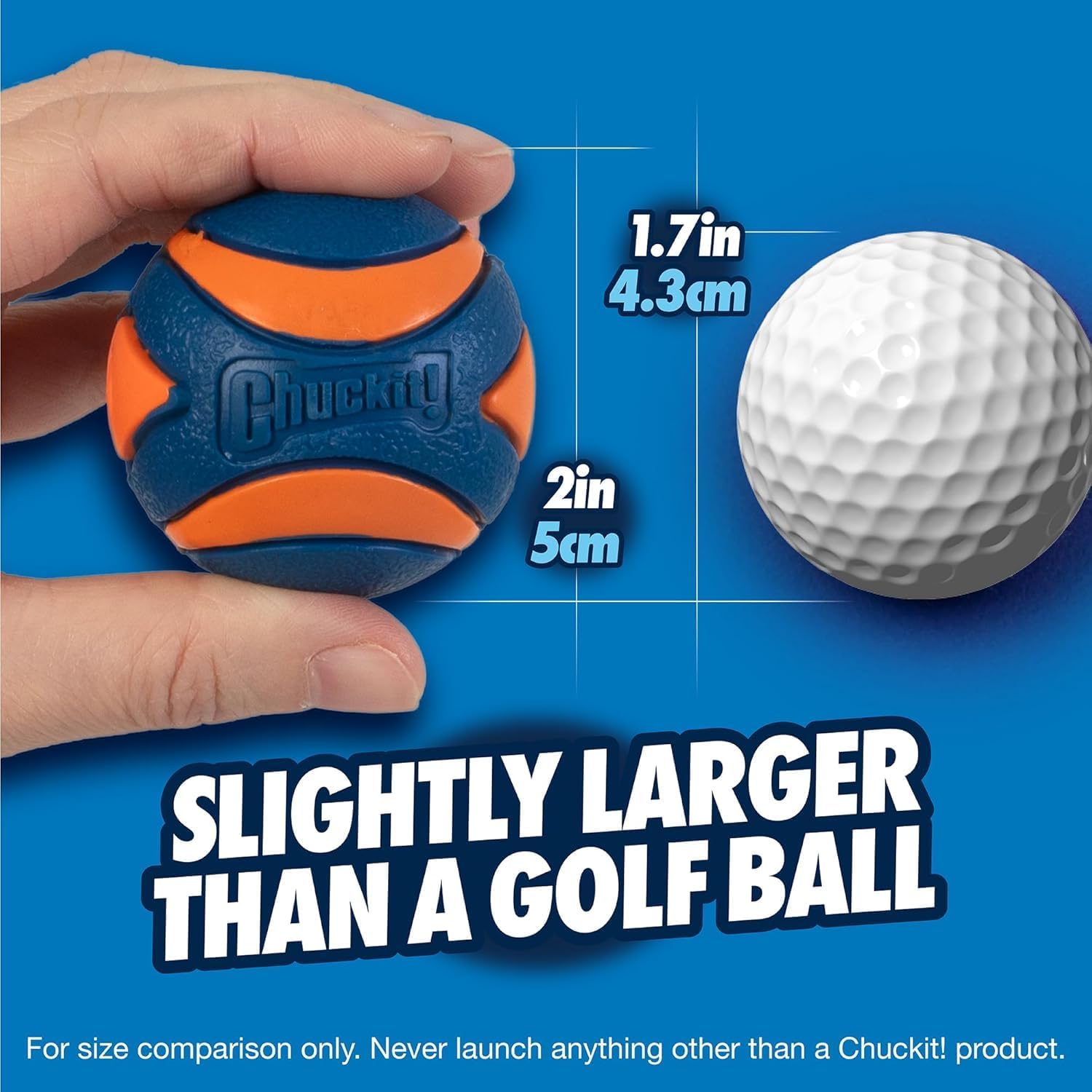 Chuckit! Fetch Pack Dog Balls, Small 2in, 3 Pack, High-Bounce, Floats