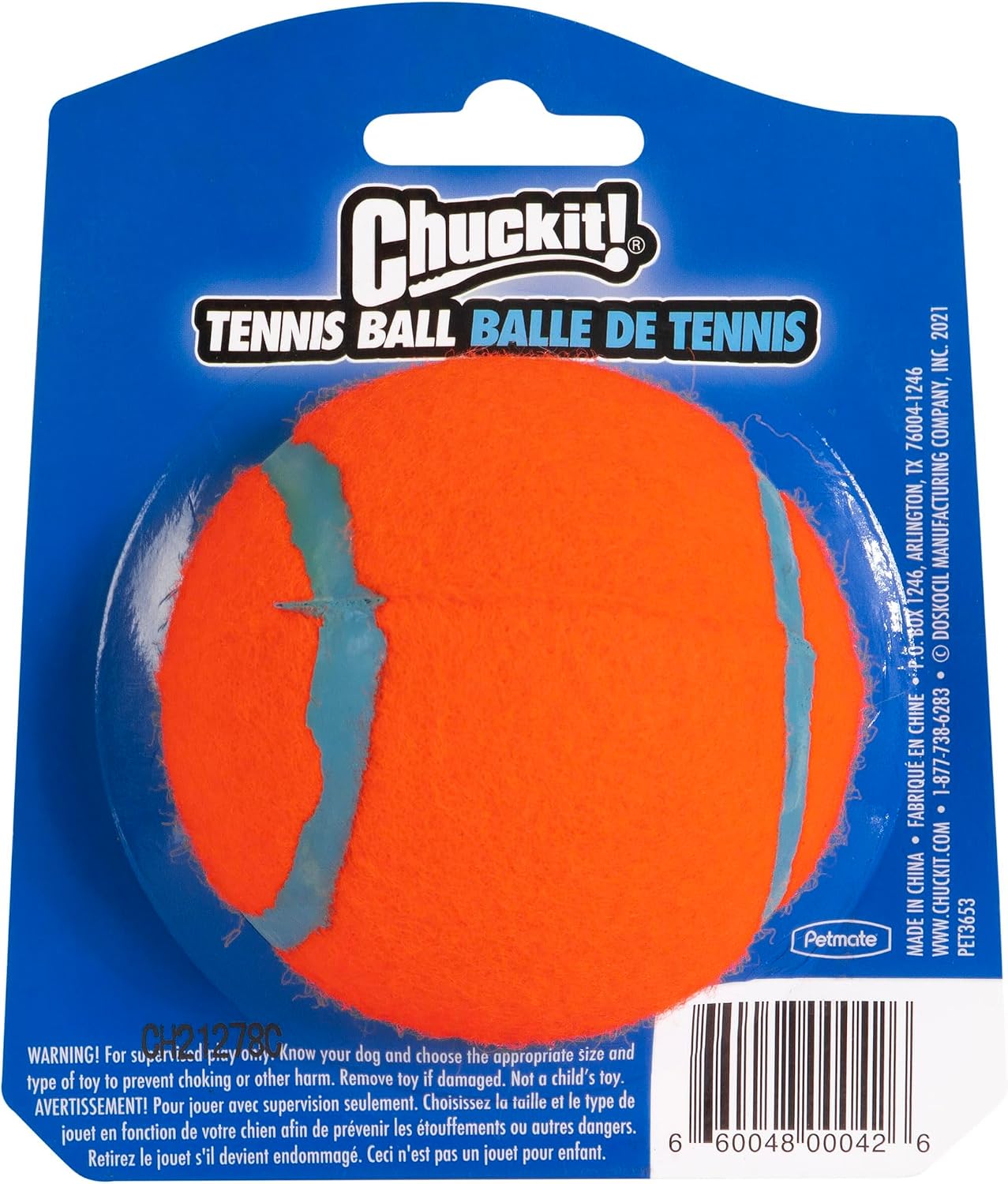 Chuckit! Dog Tennis Ball Dog Toy, Large 3in 1 Pack