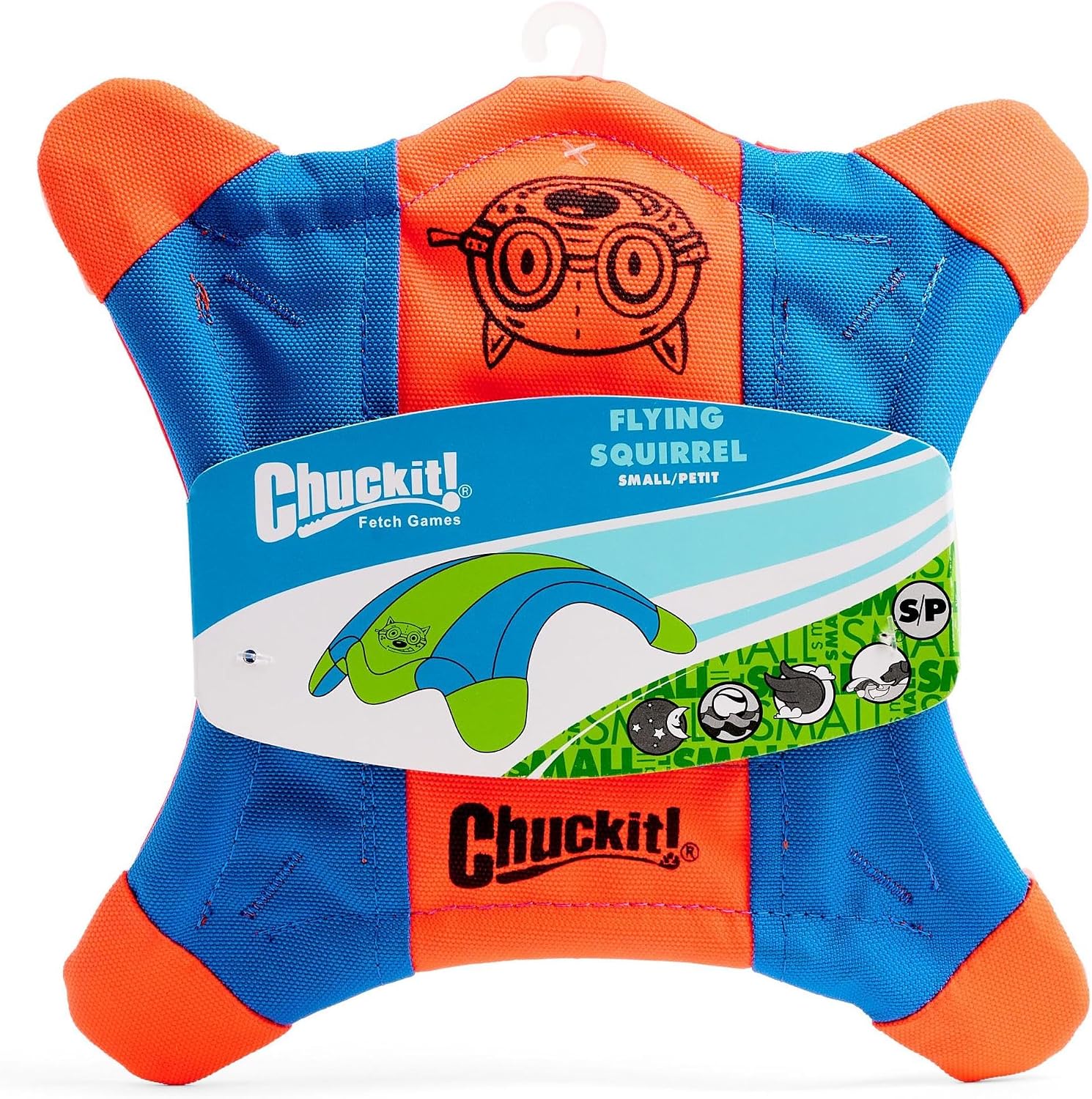 Chuckit! Flying Squirrel Fetch Dog Toy, Small, 8.25-in