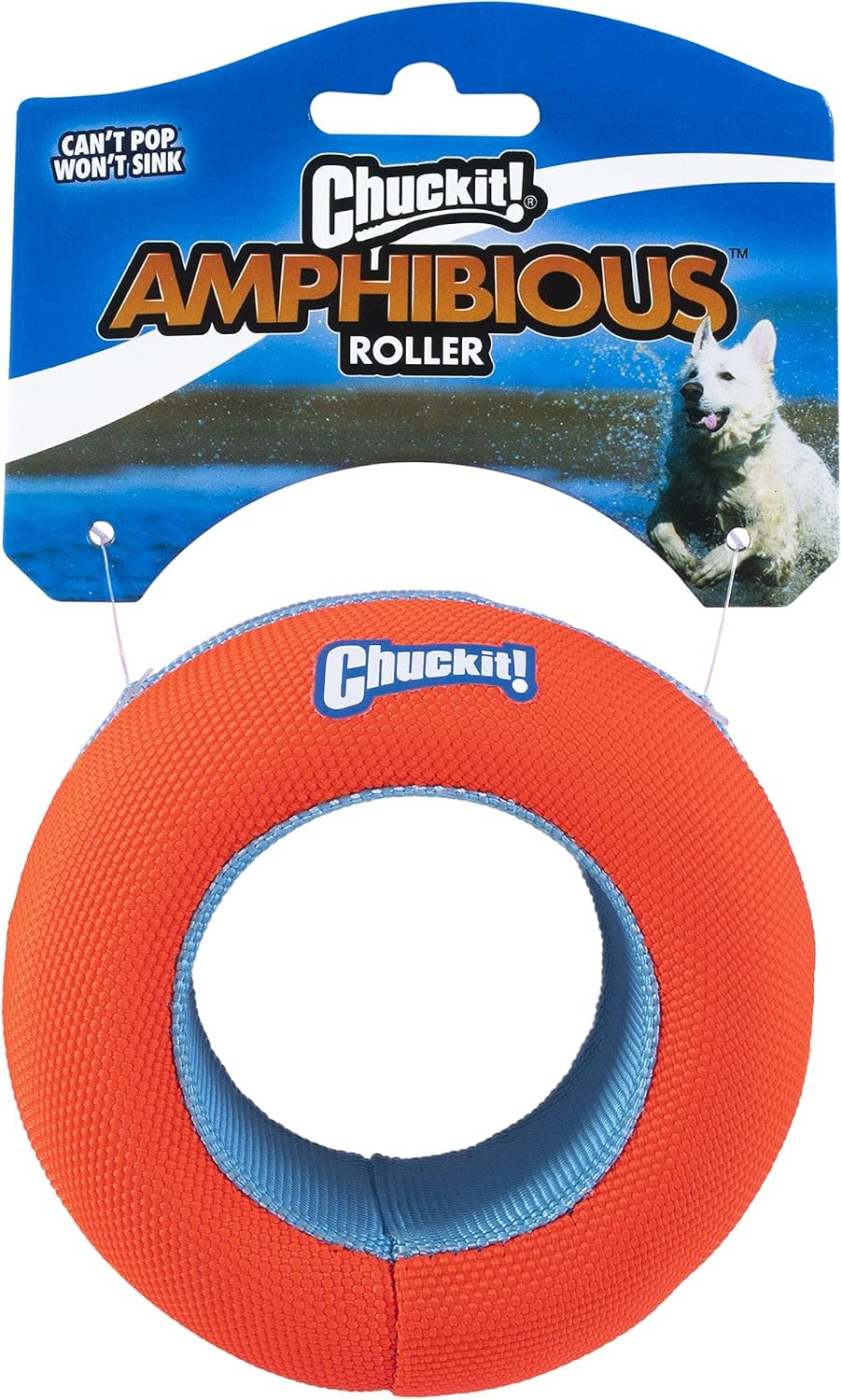 Chuckit! Amphibious Mega Ball or Roller, Floats, for Medium and Large Dogs