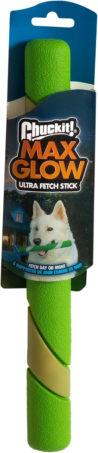 Chuckit! Max Glow Ultra Fetch Stick Dog Toy, 12in
