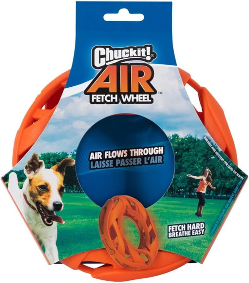 Chuckit! Air Fetch Wheel Dog Toy, Orange Orange Fetch Wheel