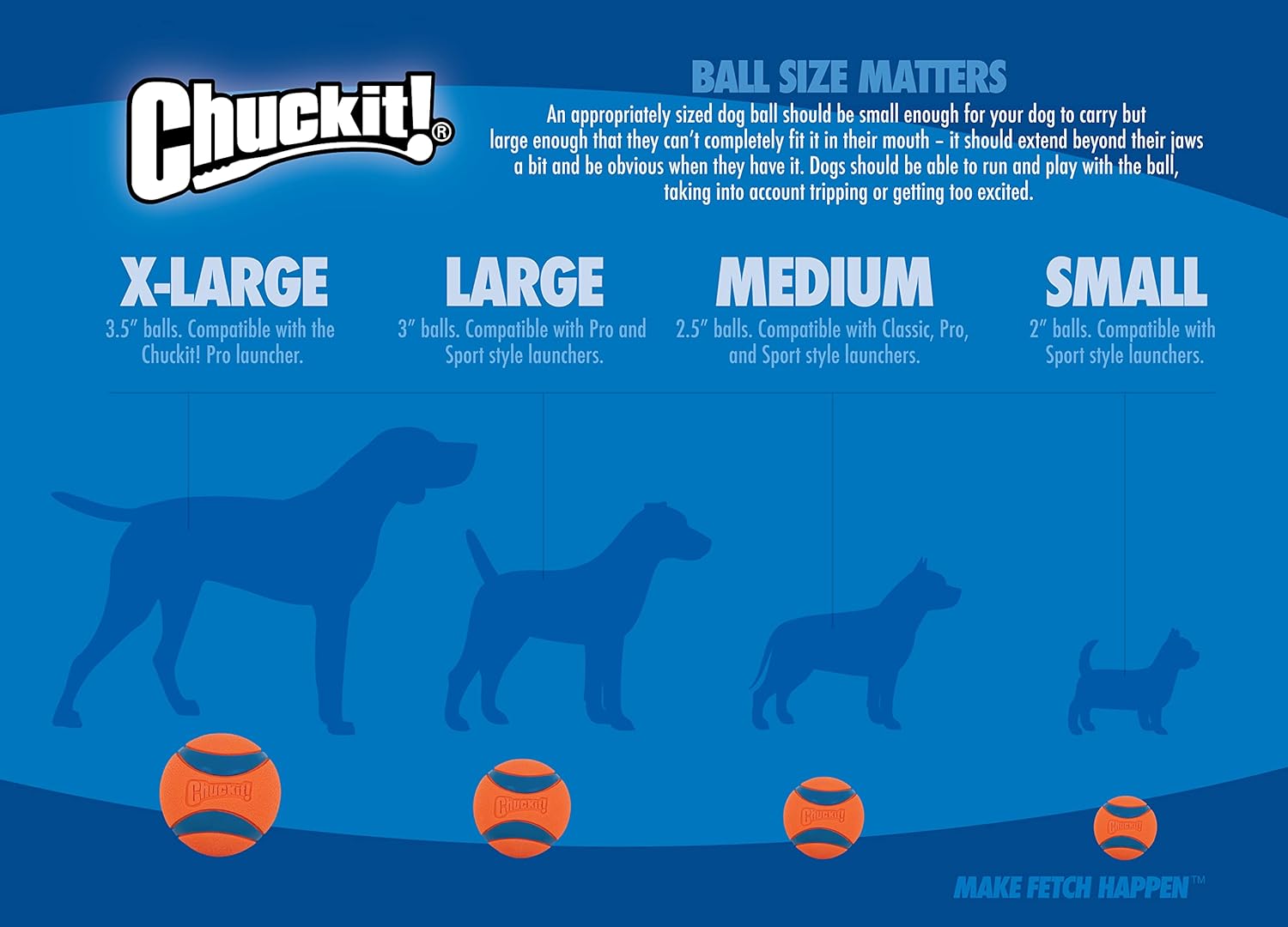 ChuckIt! Kick Fetch Dog Toy Ball With Giggle Sounds, Small